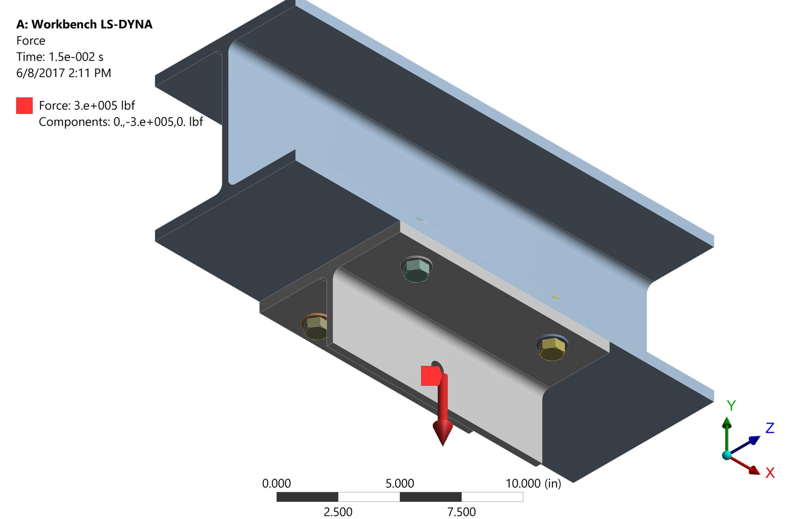 Modeling Bolted Connections Under External Load with Finite Element Analysis
